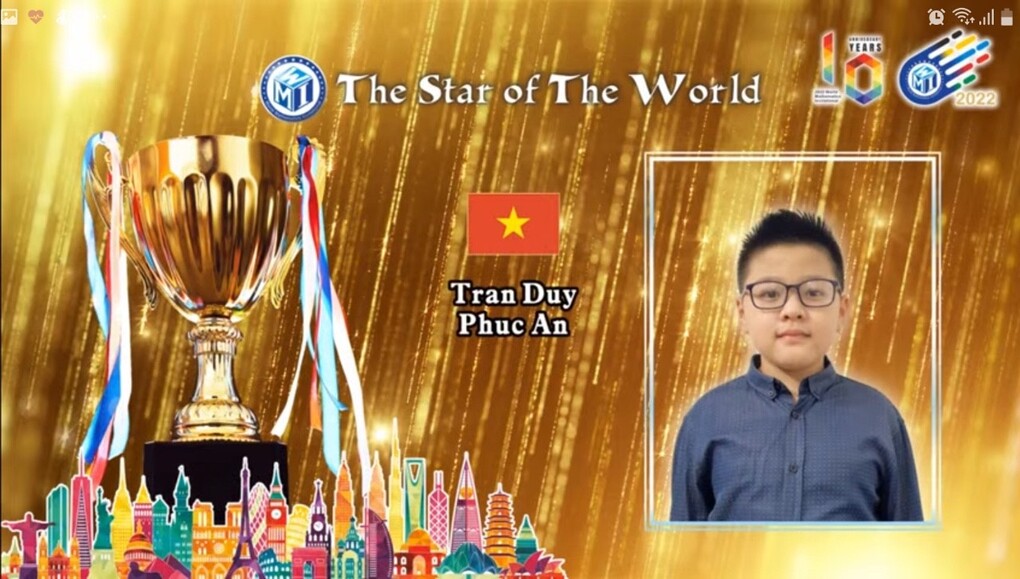 Trần Duy Phúc An - cậu học trò đạt giải Kim cương trong kì thi Toán quốc tế WMI