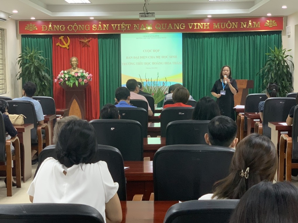 Trường Tiểu học Hoàng Hoa Thám tổ chức thành công Hội nghị đại biểu ban đại diện cha mẹ học sinh