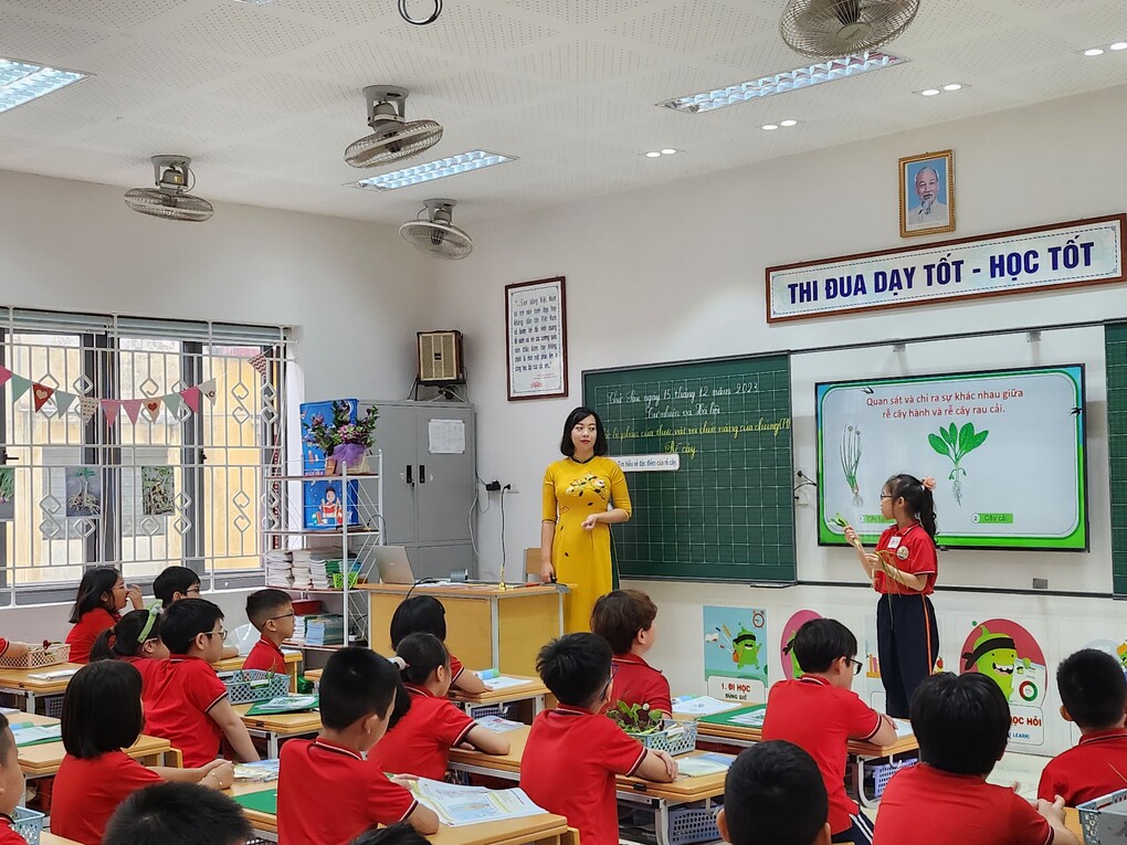 Tiết dự thi giáo viên dạy giỏi cấp Tiểu học môn TNXH đầy sáng tạo của cô giáo trẻ Trần Hoa Hồng